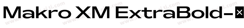 Makro XM ExtraBold字体转换